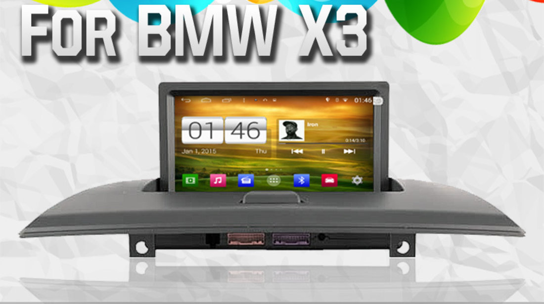 DVD AUTO NAVIGATIE ANDROID DEDICATA BMW X3 E83 WITSON W2-M103 PLATFORMA S160 PROCESOR QUADCORD 16GB