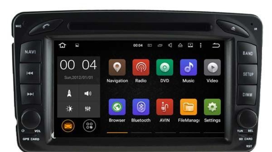 DVD Auto Navigatie Android Dedicata Mercedes CLASA A, A CLASS Carkit USB NAVD-P068