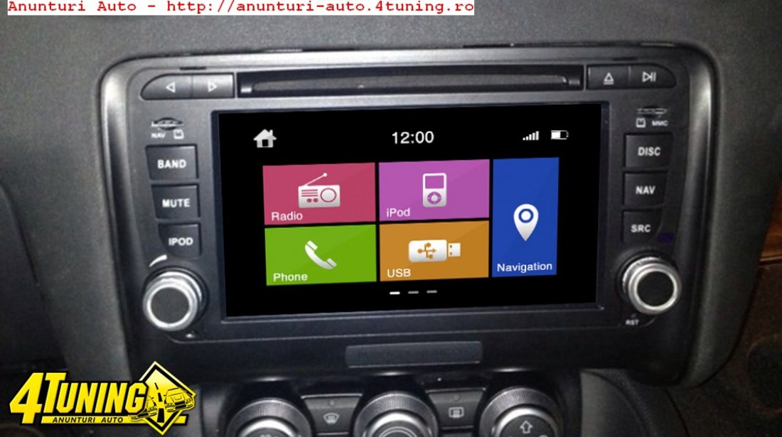 Dvd Auto Navigatie Dedicata Audi Tt Dynavin N6 Tt Dual Radio Tuner Carkit Parrot Preluare Agenda Telefonica Afisaj Obc Model Premium Microfon Extern Carkit Si Camera Video Cadou