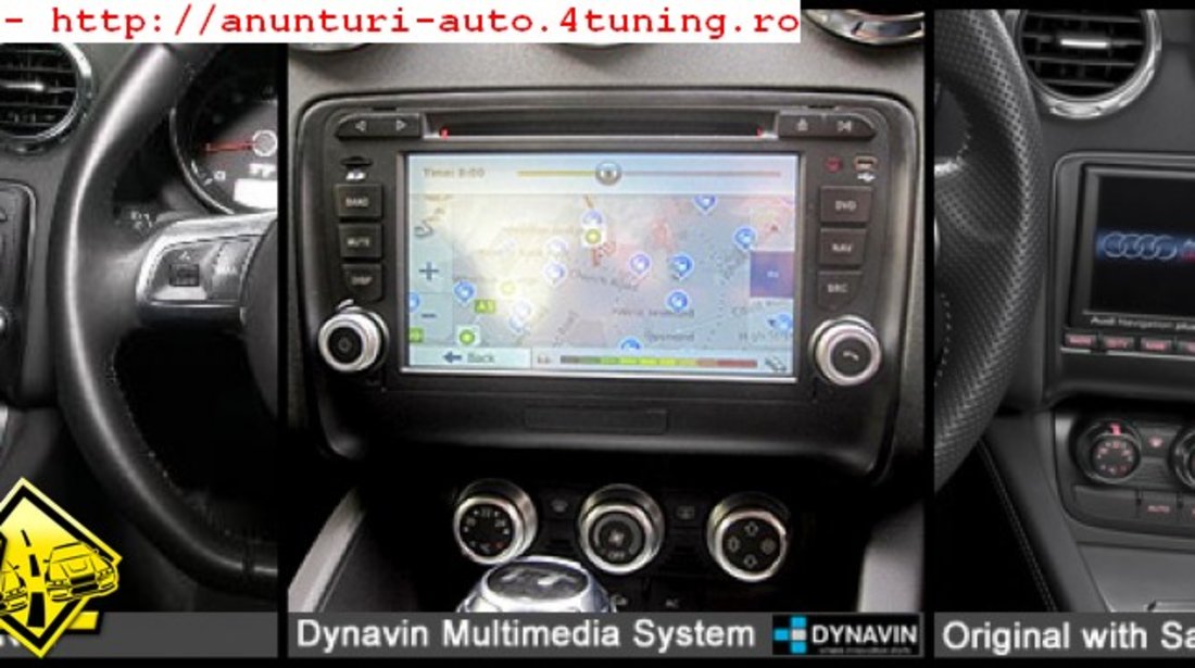 Dvd Auto Navigatie Dedicata Audi Tt Dynavin N6 Tt Dual Radio Tuner Carkit Parrot Preluare Agenda Telefonica Afisaj Obc Model Premium Microfon Extern Carkit Si Camera Video Cadou