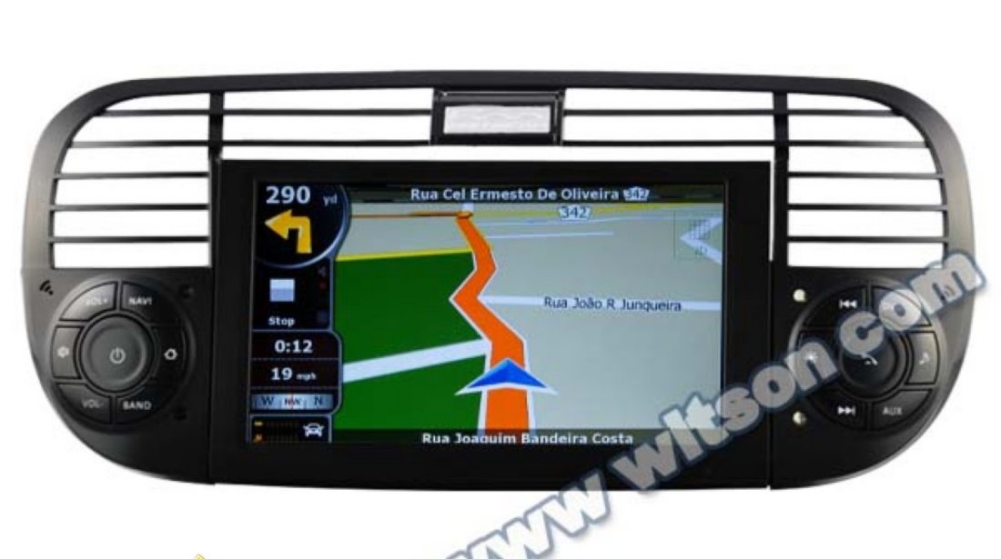 DVD AUTO Navigatie Dedicata Fiat 500 Witson W2 C315 Platforma S100 Procesor Dual Core A8 1ghz 512 Ddr 2 Dvd Gps Tv Dvr Carkit Preluare Agenda Telefonica Model 2014