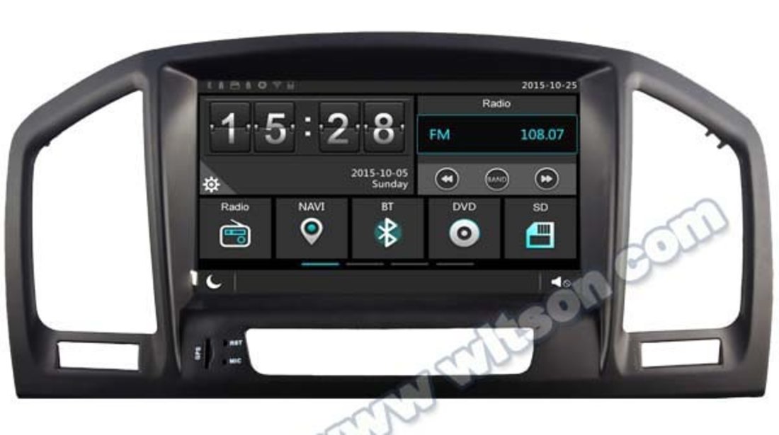 DVD AUTO NAVIGATIE DEDICATA OPEL INSIGNIA WITSON W2-E8977L PLATFORMA C30 ECRAN CAPACITIV 8'' DVD GPS