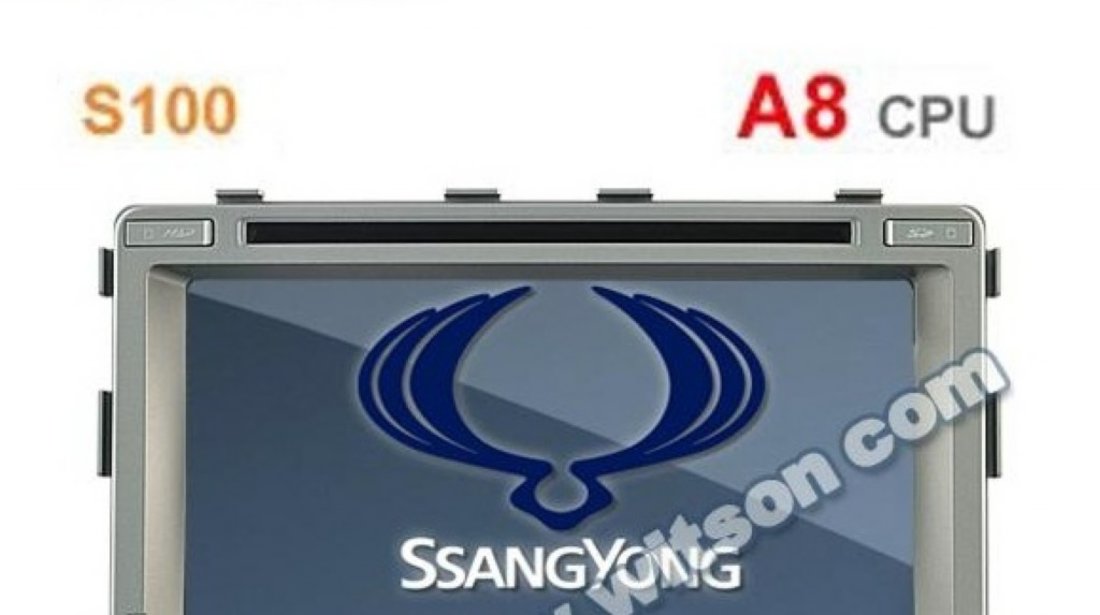 DVD Auto Navigatie Dedicata Ssangyong Rexton EDT 269 Platforma S100 Procesor Dual Core A8 1ghz 512 Ddr 2 Dvd Gps Tv Dvr Carkit Preluare Agenda Telefonica Model 2014