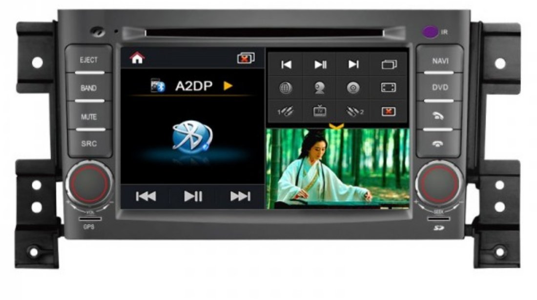 Dvd Auto Navigatie Dedicata Suzuki Grand Vitara EDOTEC EDT C053 Platforma S100 Procesor Dual Core A8 1ghz 512 Ddr 2 Dvd Gps Tv Dvr Carkit Preluare Agenda Telefonica