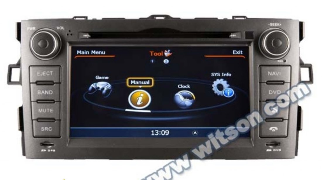 Dvd Auto Navigatie Dedicata Toyota Auris 2007 2012 Witson W2 C028 Platforma S100