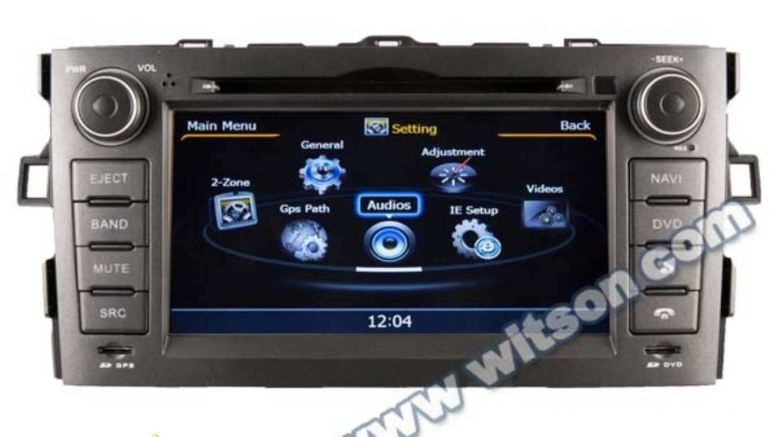 Dvd Auto Navigatie Dedicata Toyota Auris 2007 2012 Witson W2 C028 Platforma S100