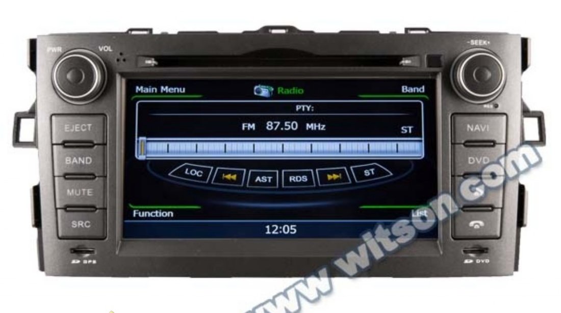 Dvd Auto Navigatie Dedicata Toyota Auris 2007 2012 Witson W2 C028 Platforma S100