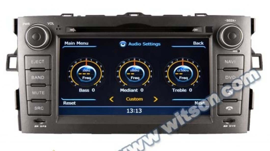 Dvd Auto Navigatie Dedicata Toyota Auris 2007 2012 Witson W2 C028 Platforma S100