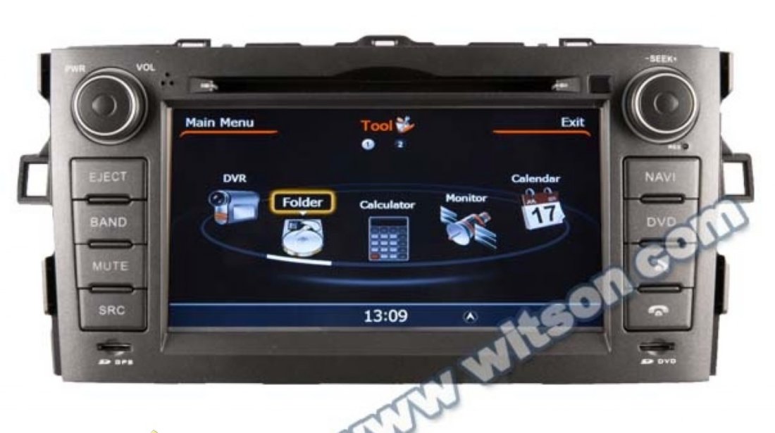 Dvd Auto Navigatie Dedicata Toyota Auris 2007 2012 Witson W2 C028 Platforma S100