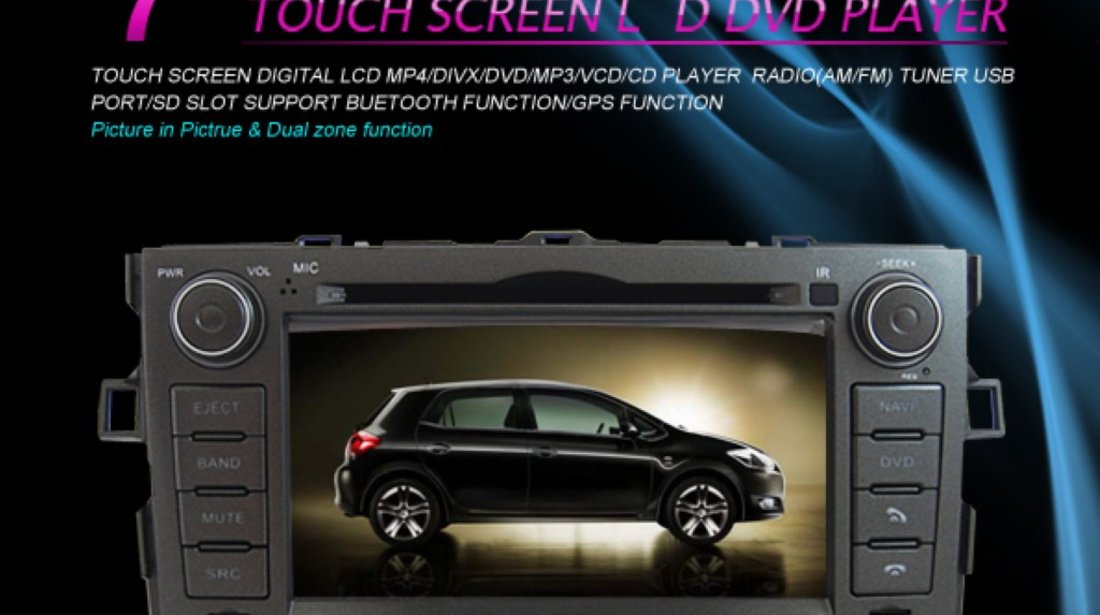 Dvd Auto Navigatie Dedicata Toyota Auris 2007 2012 Witson W2 C028 Platforma S100