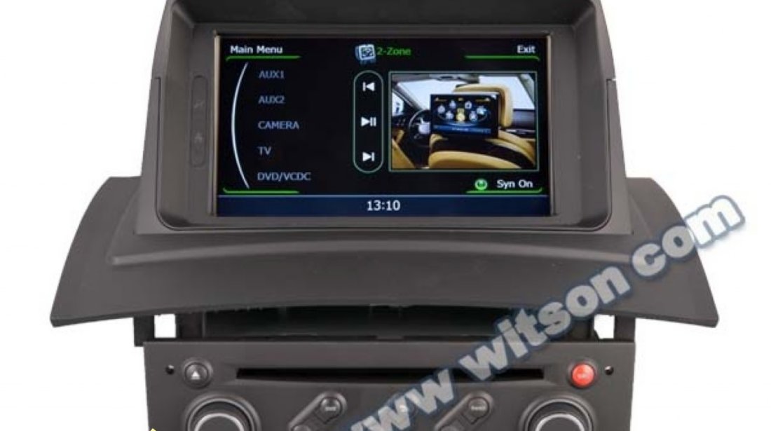 DVD AUTO NAVIGATIE WITSON W2 C098 DEDICAT Renault Megane 2 PLATFORMA S100 DVD GPS TV DVR CARKIT