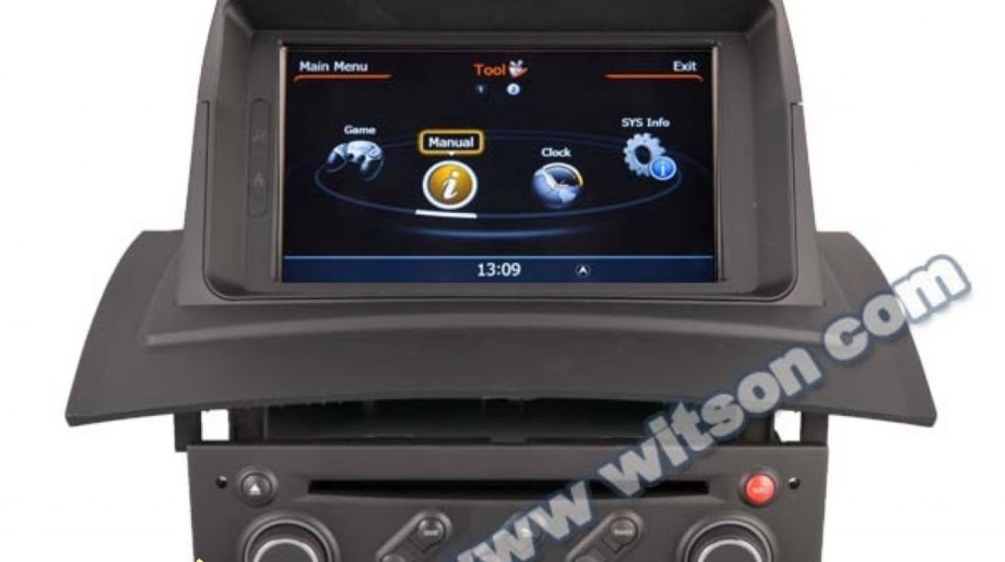 DVD AUTO NAVIGATIE WITSON W2 C098 DEDICAT Renault Megane 2 PLATFORMA S100 DVD GPS TV DVR CARKIT