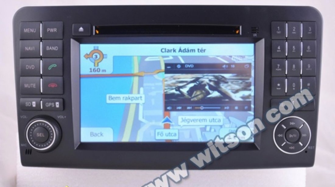 Dvd Auto Navigatie Witson W2 D9807e Mercedes Benz R CLASS R300 R 350 R500 Gps Dvd Carkit Cu Preluare Agenda Model 2012