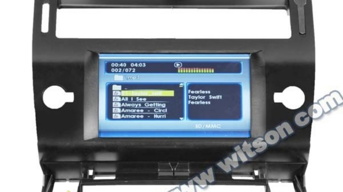 Dvd Auto Navigatie Witson W2-D9956CI Dedicata CITROEN C4 Internet 3g Wifi Dvd Gps Carkit Tv Comenzi Pe Volan Model 2013