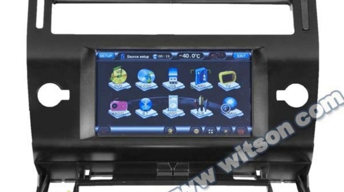 Dvd Auto Navigatie Witson W2-D9956CI Dedicata CITROEN C4 Internet 3g Wifi Dvd Gps Carkit Tv Comenzi Pe Volan Model 2013