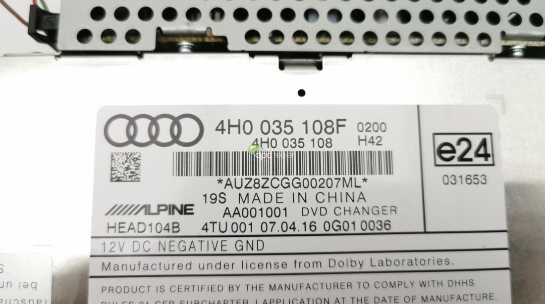 DVD Changer Audi A8 4H / A6 4G / A7 4G - Cod: 4H0035108F