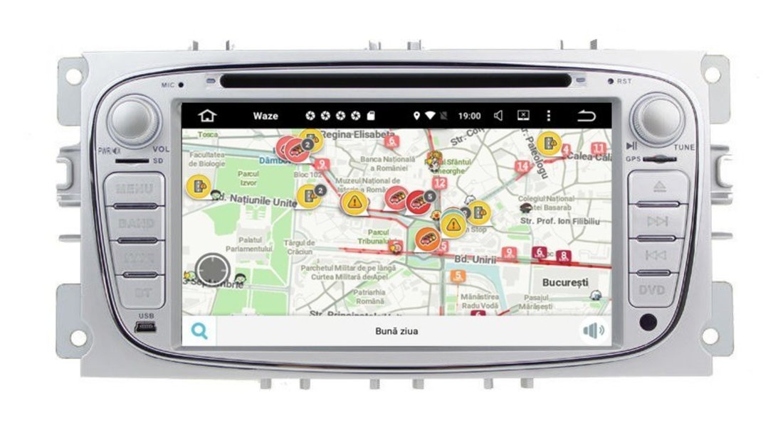 DVD GPS AUTO CARKIT USB Navigatie Dedicata Android 7.1 Ford Focus 2 NAVD-A9457