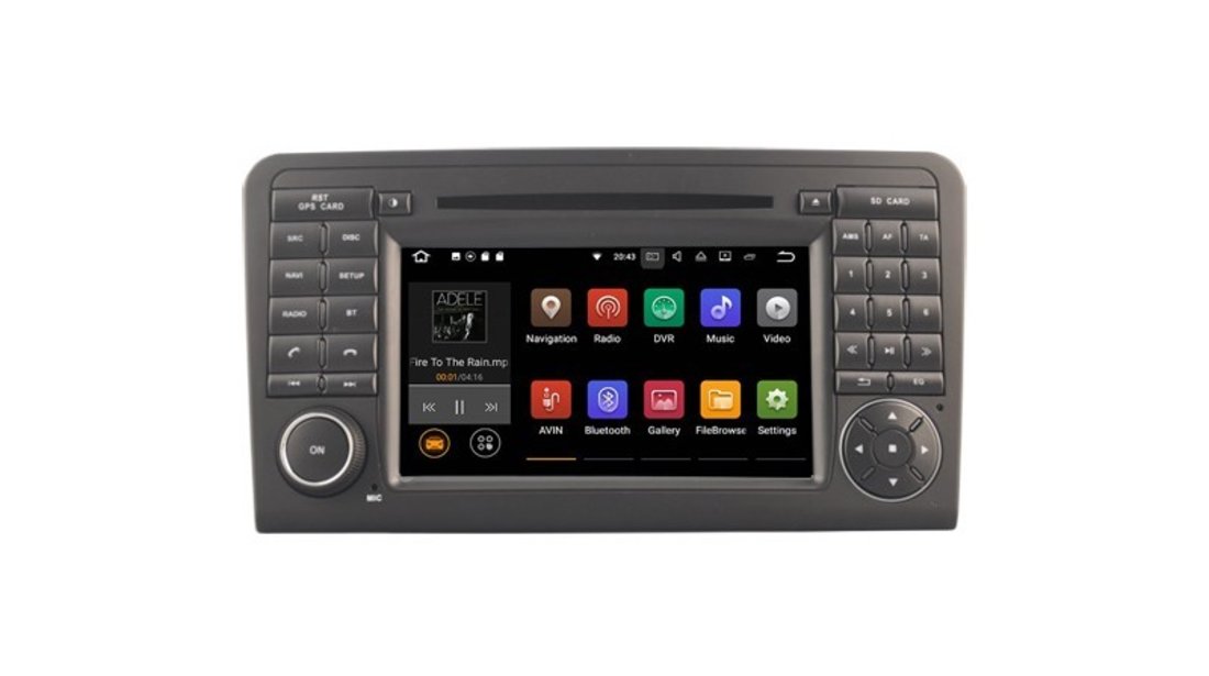 DVD GPS AUTO CARKIT USB Navigatie Dedicata Android Mercedes Benz Ml W164 Class NAVD-A219