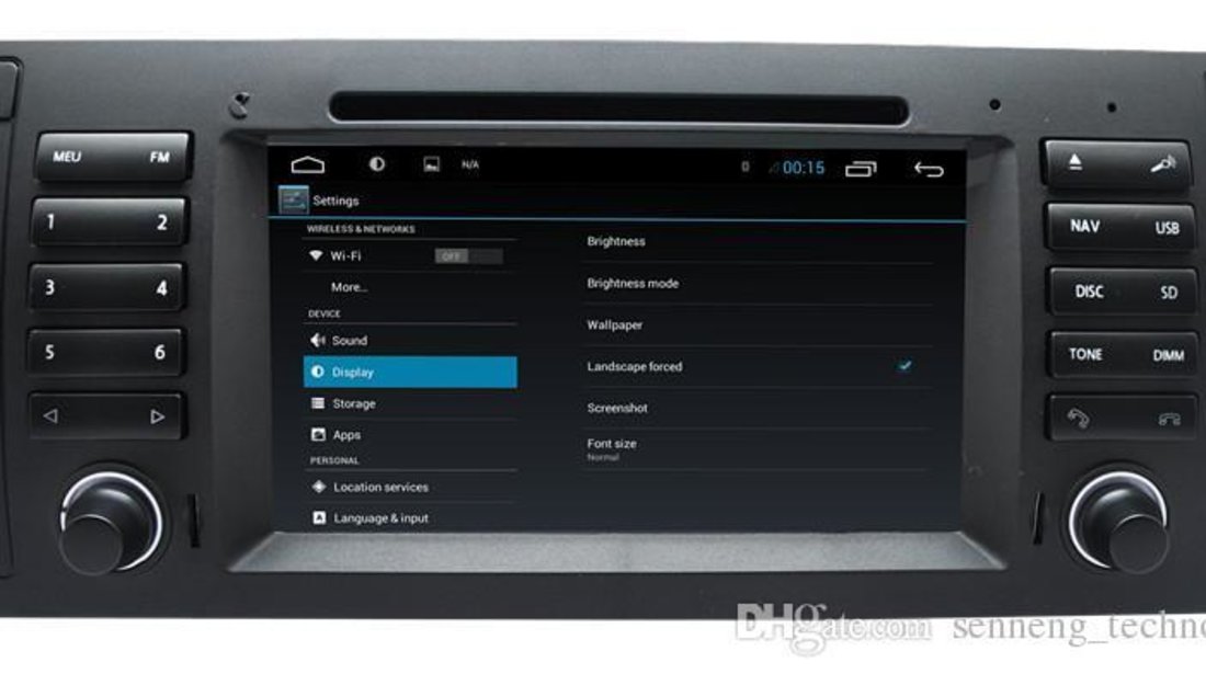 Dvd Gps Auto Navigatie Android Dedicata BMW E39 X5 E53 INTERNET 3G WIFI WAZE CARKIT 16 GB NAVD-E082