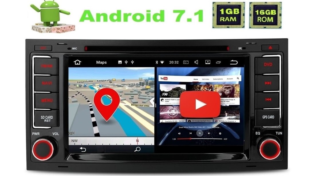 Dvd Gps Auto Navigatie Dedicata Android 7.1 VW Touareg