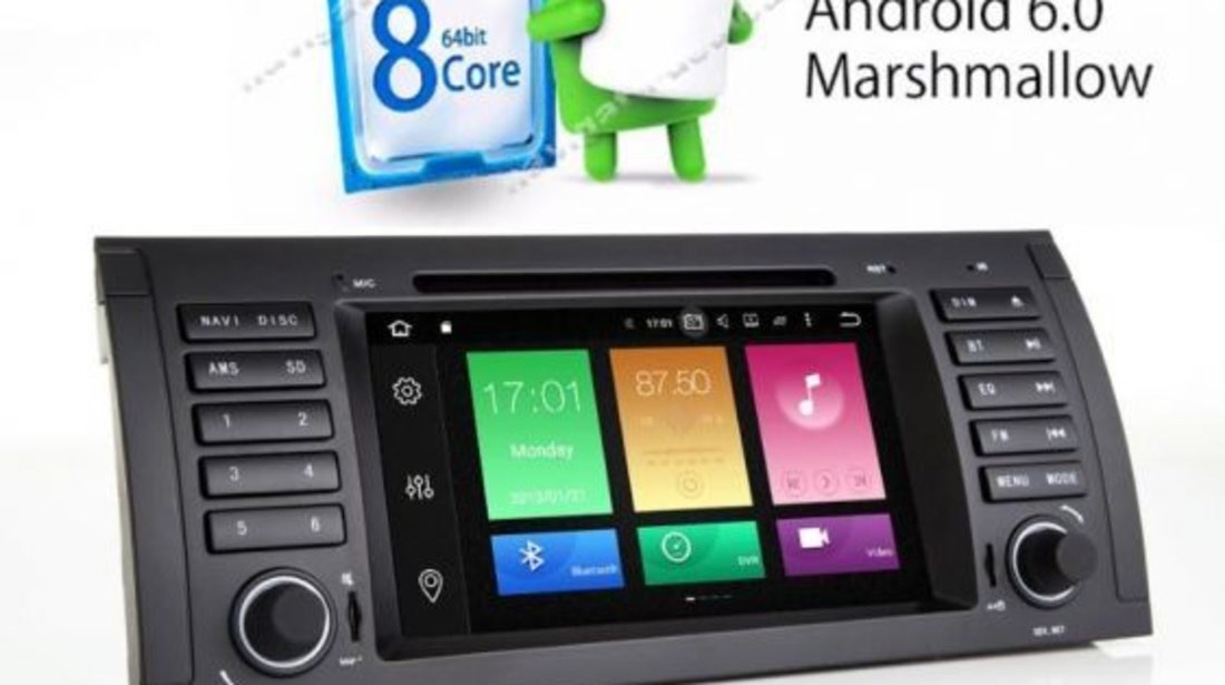 Dvd Gps Auto Navigatie Dedicata Android BMW X5 E53 Carkit Internet NAVD P082