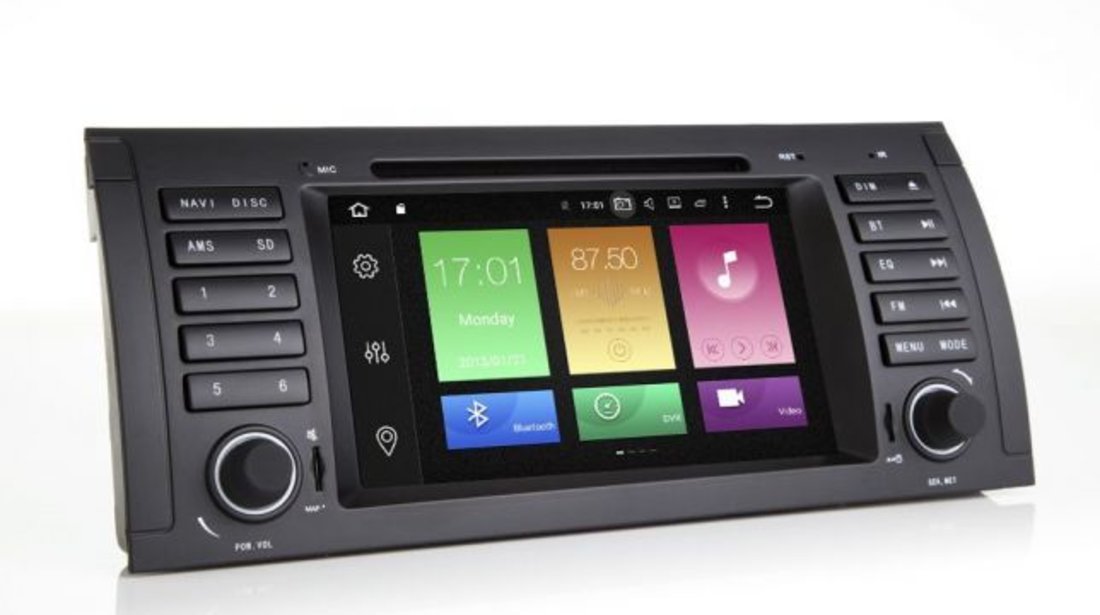 Dvd Gps Auto Navigatie Dedicata Android BMW X5 E53 Carkit Internet NAVD P082