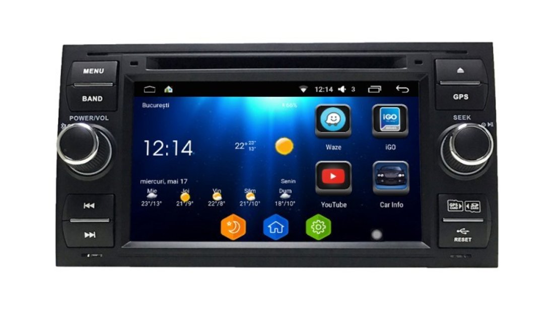 Dvd Gps Auto Navigatie Dedicata Android Ford S Max QUAD CORE INTERNET Ecran Capacitiv NAVD-i9488