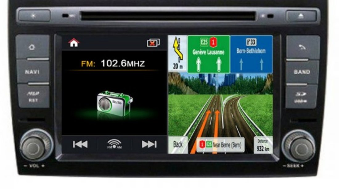 Dvd Gps Auto Navigatie Dedicata Fiat Bravo NAVD C250