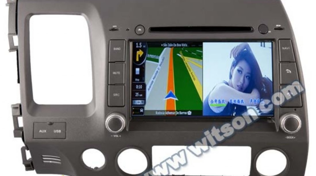 Dvd Gps Auto Navigatie Dedicata Honda Civic Sedan Navd C044 PLATFORMA S100 GPS TV DVR CARKIT