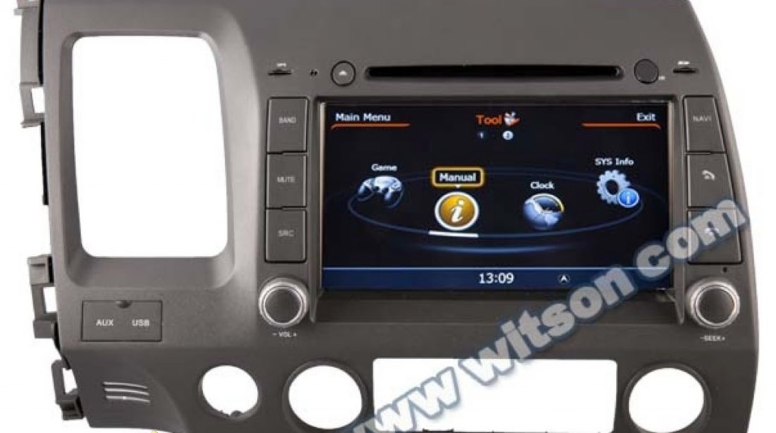 Dvd Gps Auto Navigatie Dedicata Honda Civic Sedan Navd C044 PLATFORMA S100 GPS TV DVR CARKIT