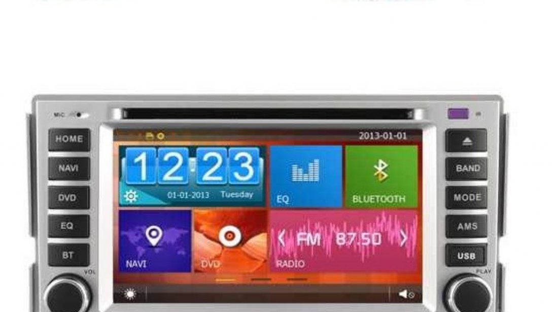 Dvd Gps Auto Navigatie Dedicata Hyundai Santa Fe Carkit Ipod Tv Navd D8268y