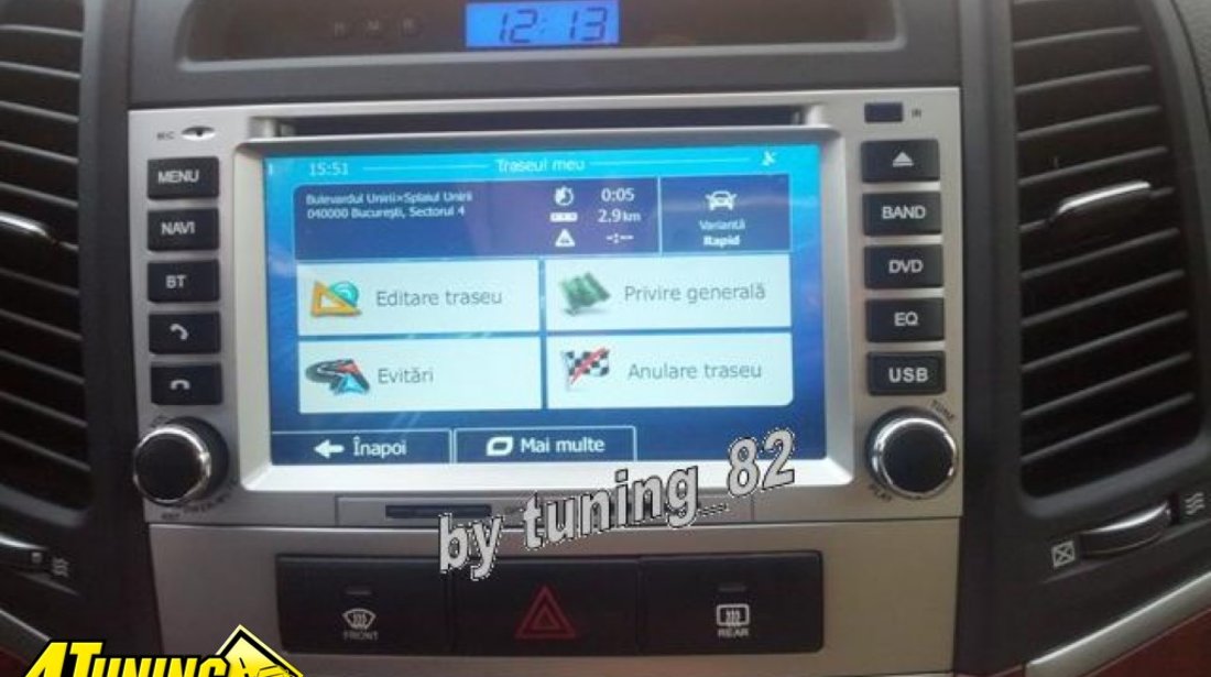 Dvd Gps Auto Navigatie Dedicata Hyundai Santa Fe Carkit Ipod Tv Navd D8268y