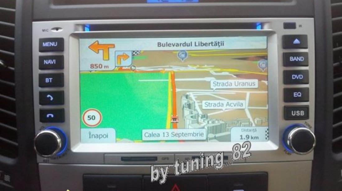 Dvd Gps Auto Navigatie Dedicata Hyundai Santa Fe Carkit Ipod Tv Navd D8268y