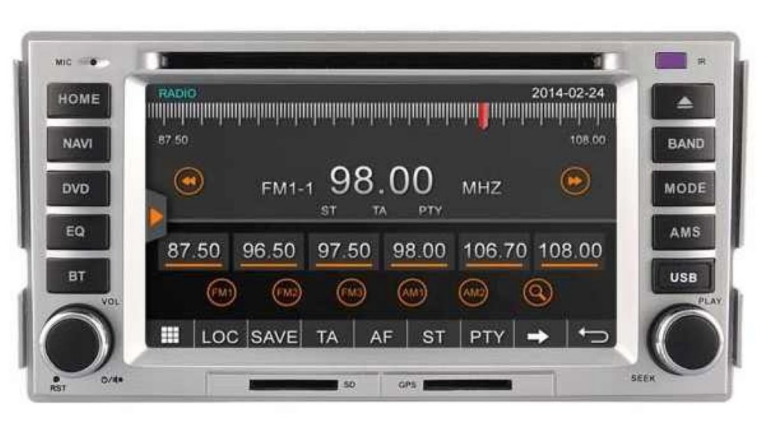 Dvd Gps Auto Navigatie Dedicata Hyundai Santa Fe Carkit Ipod Tv Navd D8268y