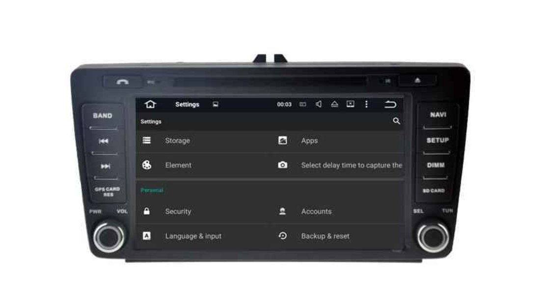 Dvd Gps Navigatie Skoda Octavia 2 ECRAN 8" CARKIT USB NAVD-9725V Nu Necesita Rama