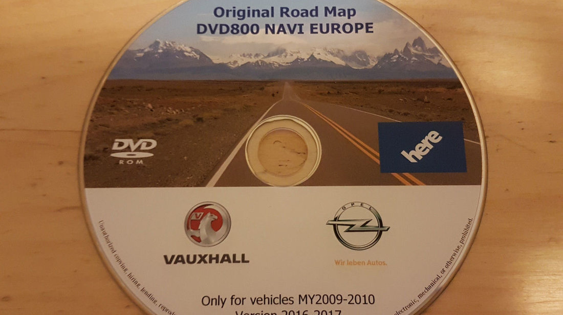 Dvd harta navigatie OPEL DVD800 NAVI Europa Romania 2018