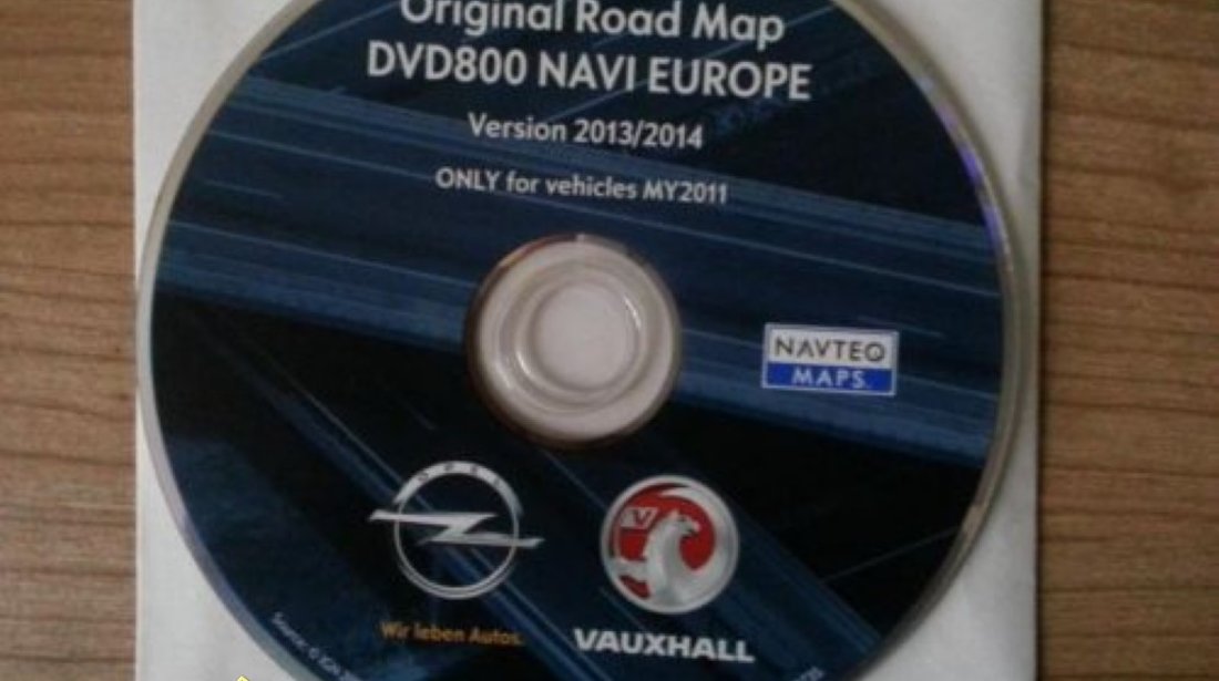 Dvd harta navigatie OPEL DVD800 NAVI MY2011 Europa Romania 2015 2016