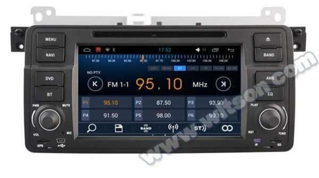 DVD NAVIGATIE ANDROID 5.1.1 DEDICATA BMW E46 WITSON W2-A9756B INTERNET WIFI PROCESOR QUAD-CORE 16GB