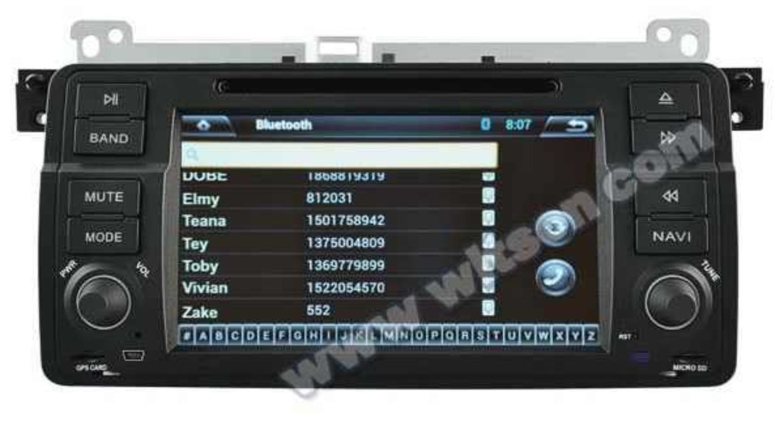 DVD NAVIGATIE ANDROID 5.1.1 DEDICATA BMW E46 WITSON W2-A9756B INTERNET WIFI PROCESOR QUAD-CORE 16GB