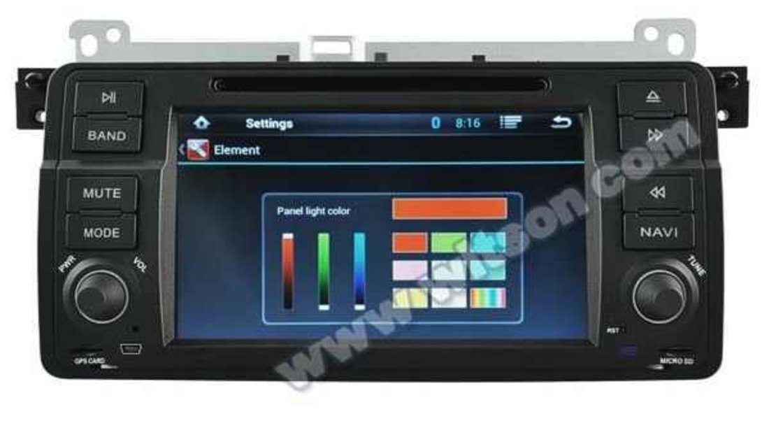 DVD NAVIGATIE ANDROID 5.1.1 DEDICATA BMW E46 WITSON W2-A9756B INTERNET WIFI PROCESOR QUAD-CORE 16GB