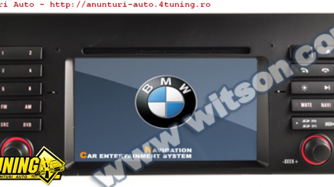 DVD NAVIGATIE ANDROID DEDICATA BMW X5 E53 SERIA 5 E39 SERIA 7 E38 WITSON W2-M082 PLATFORMA S160 16GB