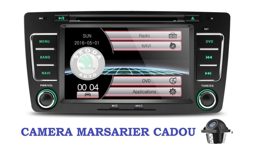 Dvd Navigatie Gps Skoda Octavia 2 Facelift Superb Yeti Bluetooth USB