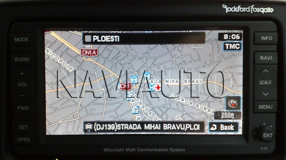 DVD navigatie Mitsubishi Pajero Lancer 2018 harta Romania