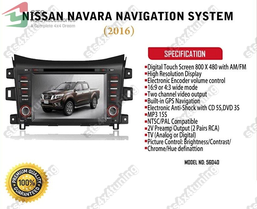 DVD NAVIGATIE NISSAN NAVARA NP300 2015-2019
