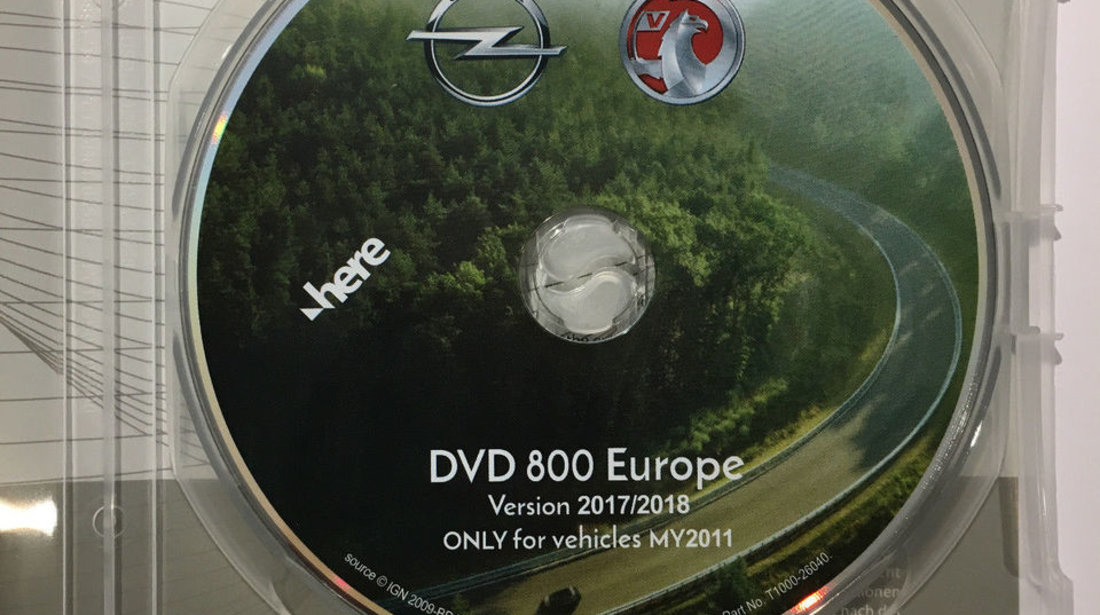 DVD Navigatie Opel Insignia Astra J Cd500 Dvd800 Navi versiunea 2018