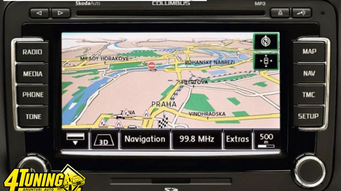 DVD NAVIGATIE RNS510 VW SKODA HARTI GPS ROMANIA EUROPA 2015 2016