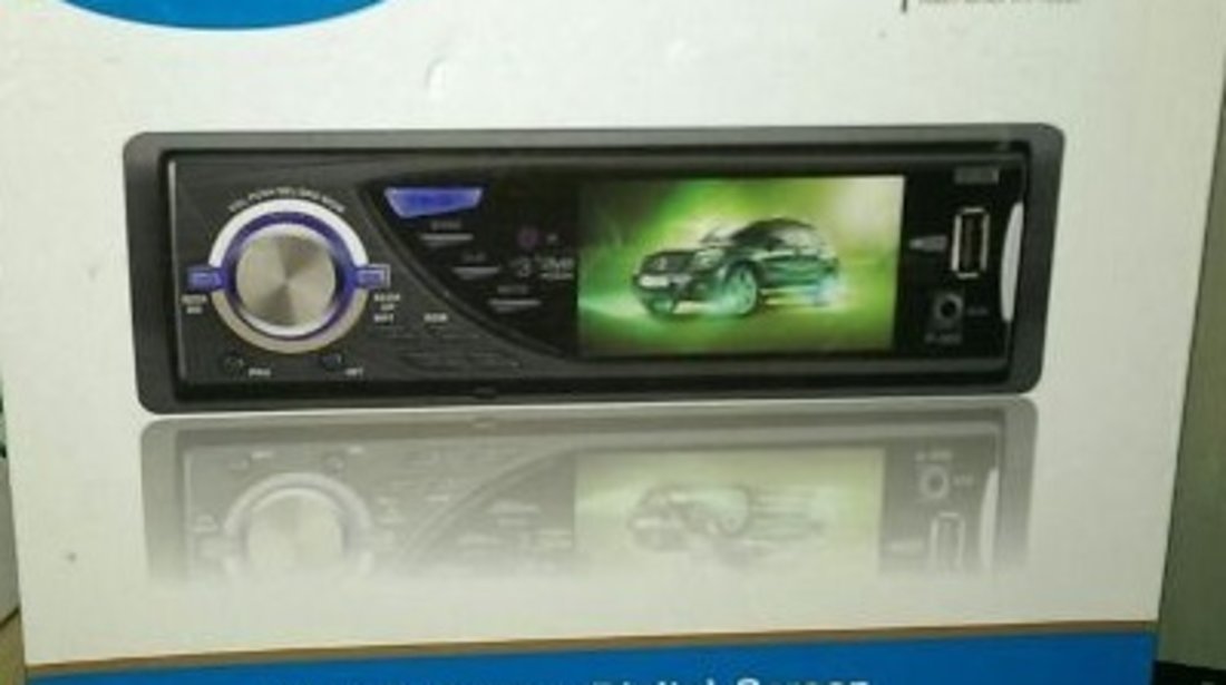 Dvd Player Auto 1DIN Universal Ecran 3'' Fata Detasabila DIVX 2 Iesiri Video Model P-300