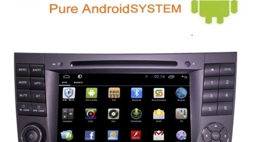 DVD PLAYER AUTO CU NAVIGATIE DEDICATA MERCEDES E CLASS W211 CLS W219 ANDROID EDOTEC G090