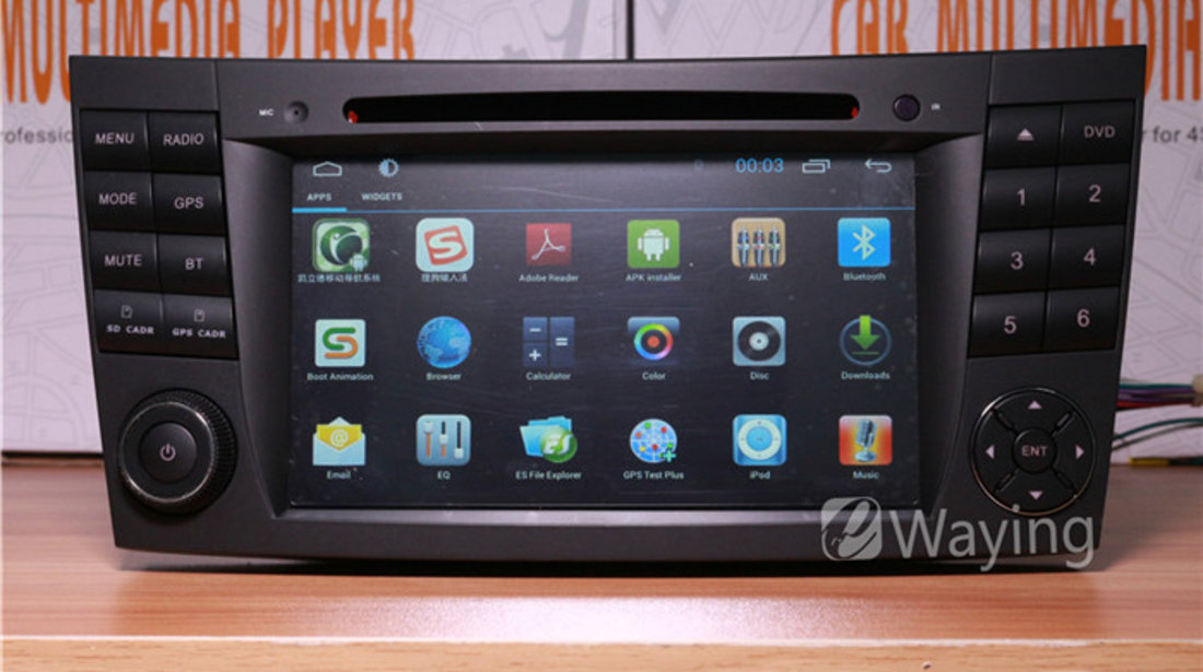 DVD PLAYER AUTO CU NAVIGATIE DEDICATA MERCEDES E CLASS W211 CLS W219 ANDROID EDOTEC G090