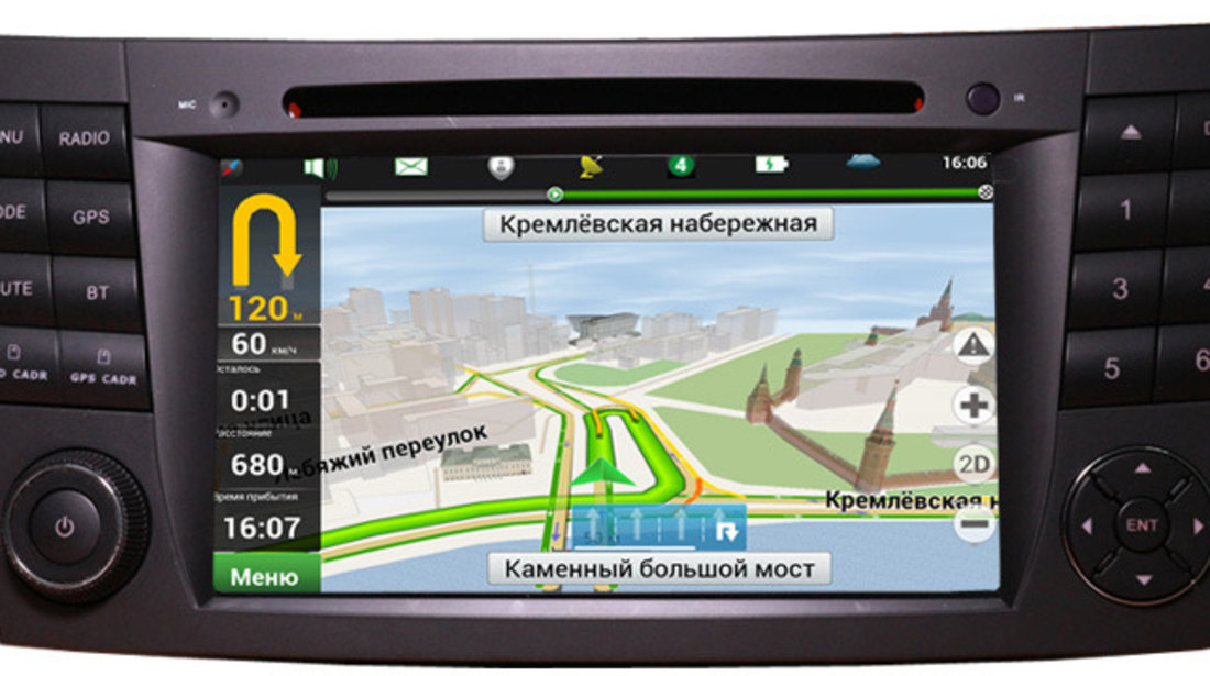 DVD PLAYER AUTO CU NAVIGATIE DEDICATA MERCEDES E CLASS W211 CLS W219 ANDROID EDOTEC G090